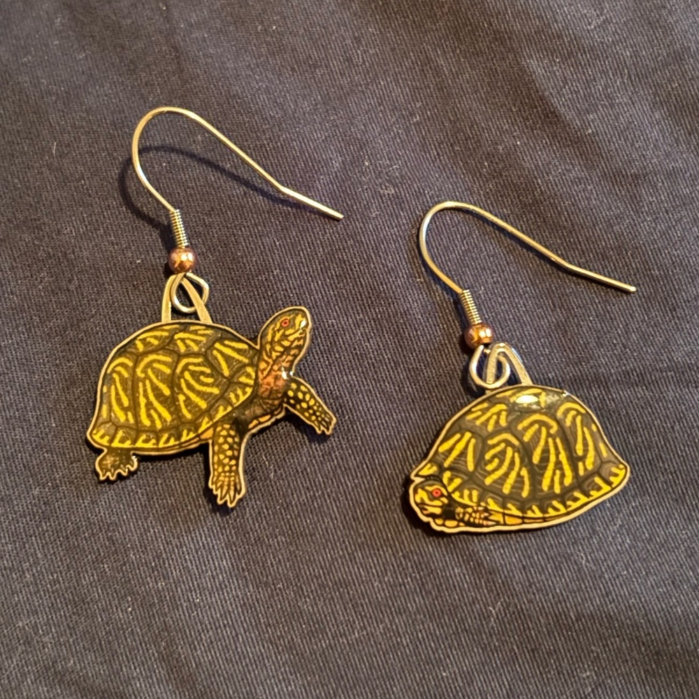Jabebo Studio Box Turtle Dangle Earrings